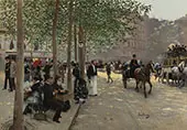 In Paris Street a Parisian Avenue, 1880 By Jean Beraud