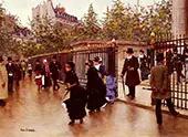 Leaving La Madeleine Paris By Jean Beraud