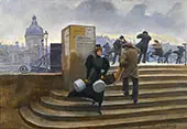 Milliner on the Bridge By Jean Beraud