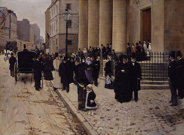 Sunday at the Church of Saint Philippe Du Roule Paris | Oil Painting ...
