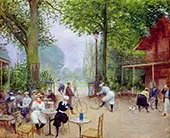 The Chalet du Cycle in the Bois de Boulogne, 1900 By Jean Beraud