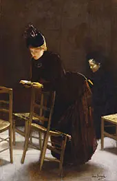 Woman at Prayer By Jean Beraud