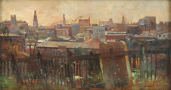 The Old Cemetery Devonshire Street, 1894 By Julian Ashton