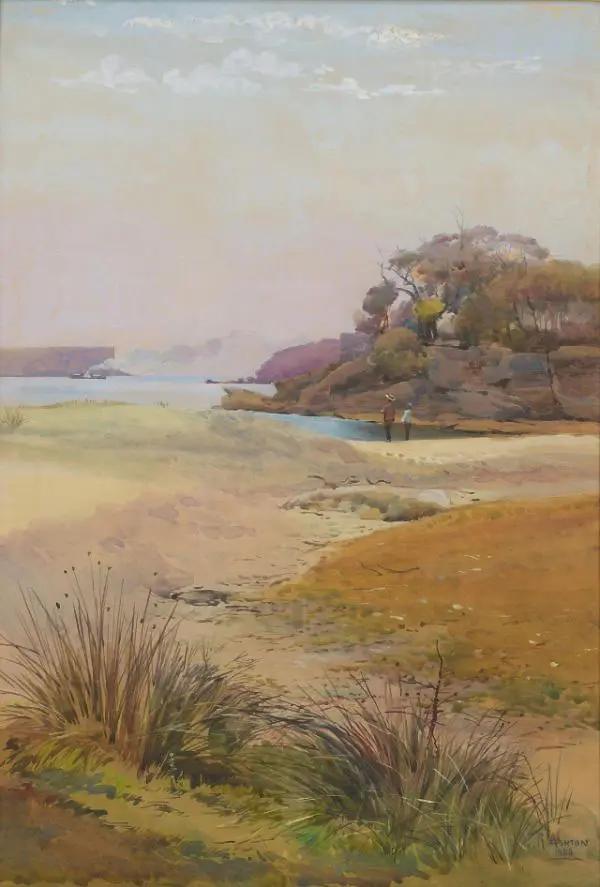View of the North Head Sydney Harbour, 1888 By Julian Ashton