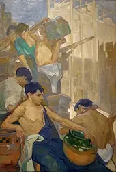 Allegory of Construction By Saturnino Herran