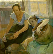 Pot Seller By Saturnino Herran