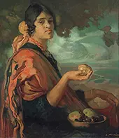 The Creole Mango, 1916 By Saturnino Herran