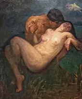 The Legend of the Volcanoes By Saturnino Herran