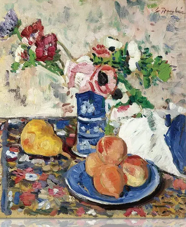 Anemones By George Leslie Hunter