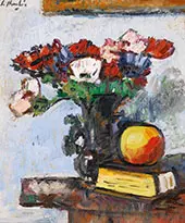 Anemones in a Japanese Vase By Leslie Hunter