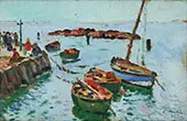 Fishing Boats Largo By Leslie Hunter