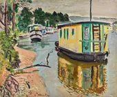 Houseboats Loch Lomond By Leslie Hunter