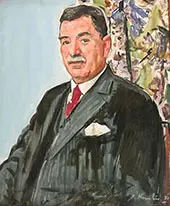 Portrait of William Mcinnes By Leslie Hunter