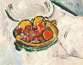 Still Life with a Bowl of Fruit By Leslie Hunter