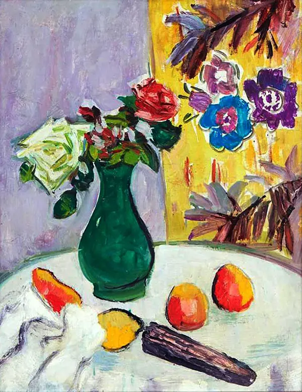 The Green Vase By George Leslie Hunter