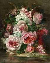 Bouquest of Roses By Frans Verhas