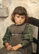 Fishermans Daughter, 1894 By Frans Verhas