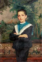 Portrait of a Youngster, 1894 By Frans Verhas