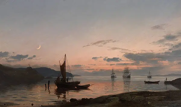 Evening, 1878 By Amaldus Clarin Nielsen