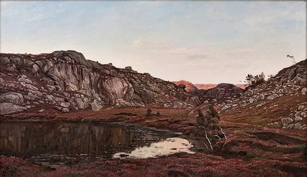 Lonely Place, 1885 By Amaldus Clarin Nielsen