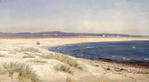 People on the Beach, 1894 By Amaldus Clarin Nielsen