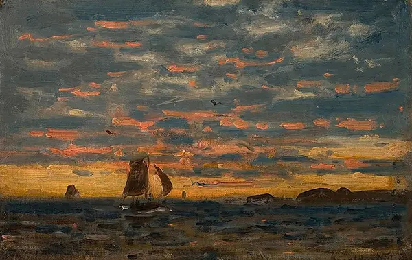 Skisse, 1894 By Amaldus Clarin Nielsen