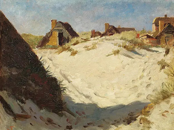 Fishermen's Houses in the Dunes By Laurits Tuxen