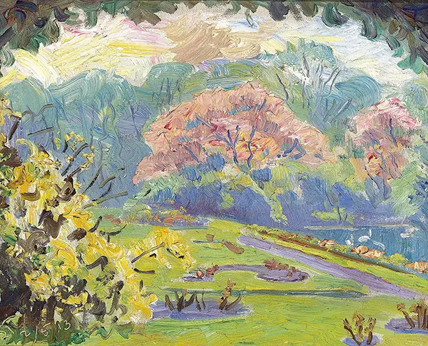 From My Garden at Rosenborg in Copenhagen By Laurits Tuxen