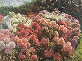Rhododendron in Tuxen's Garden By Laurits Tuxen