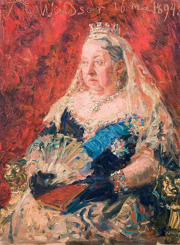 Portrait of Queen Victoria By Laurits Tuxen