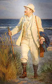 Portrait of Peder Severin Kroyer By Laurits Tuxen