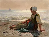 Gazing Out at Sea By Laurits Tuxen