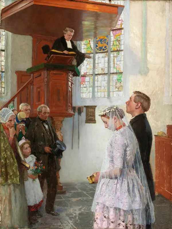 The Wedding By Gari Melchers
