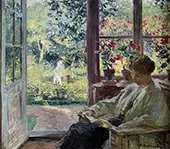 Woman Reading 1895 By Gari Melchers