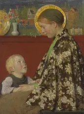 Young Mother 1895 By Gari Melchers