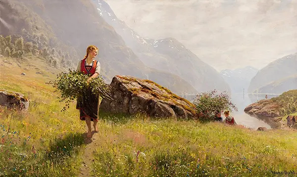 Behind the Rose Bush By Hans Dahl