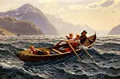 Boat Rowing Trip at Sognefjorden By Hans Dahl