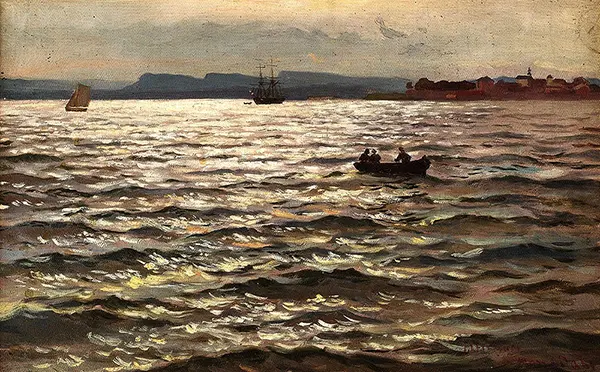 Christiania Fjord By Hans Dahl
