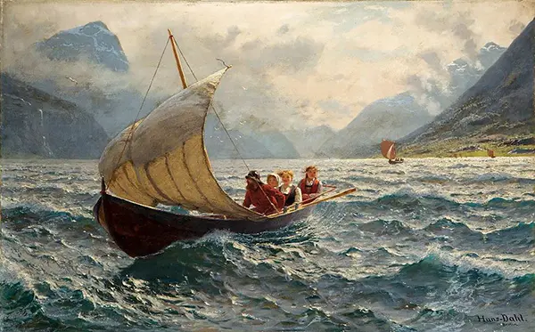 Fresh Breeze Norway 1900 By Hans Dahl