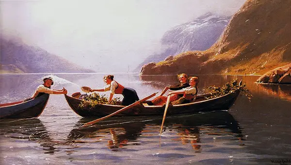 Frolicking on the Lake By Hans Dahl