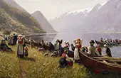 Going to Church in Hardanger By Hans Dahl