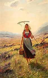 High Up in the Mountains By Hans Dahl