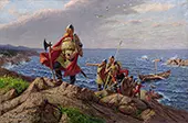 Leif Eriksson Discovers America By Hans Dahl