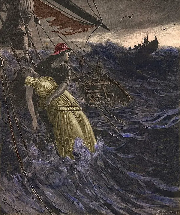 Out of Storm and Need 1881 By Hans Dahl