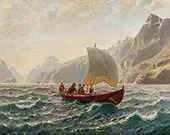 Sailing on the Fjord By Hans Dahl