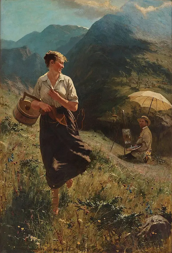 The Model and the Artist By Hans Dahl