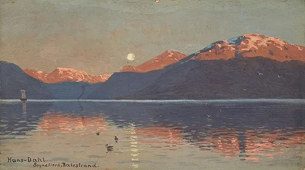 The Sognefjord at Balestrand, 1937 By Hans Dahl