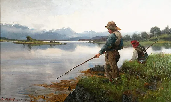 Fishing Boys 1889 By Frithjof Smith-Hald
