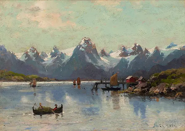 Fjord Landscape By Frithjof Smith-Hald