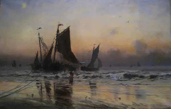 Sunset in Flanders By Frithjof Smith-Hald